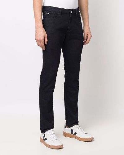 Přiléhavé skinny džíny s vysokým pasem Emporio Armani modré