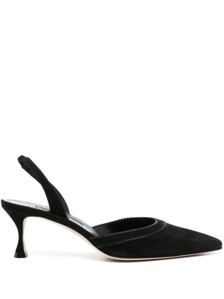 Slingback pumper med stropper Manolo Blahnik sort