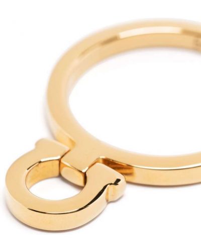 Křišťálový prsten Salvatore Ferragamo zlatý
