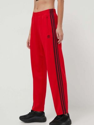 Червоні спортивні штани з аплікацією Adidas Originals
