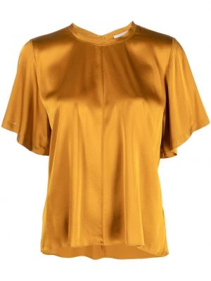 Копринена блуза Forte_forte жълто