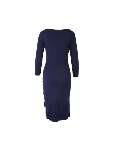 Vestido de lana Moschino Pre-owned azul
