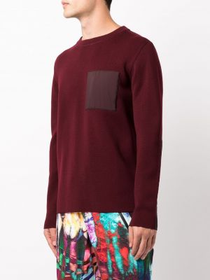 Sweter z kieszeniami Aztech Mountain czerwony