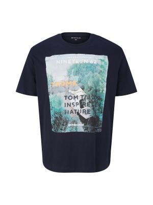 Tričko s potlačou Tom Tailor Men + - modrá