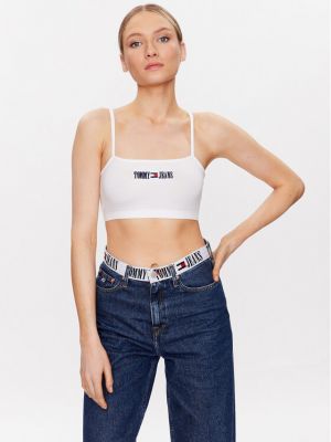 Топ Tommy Jeans бяло