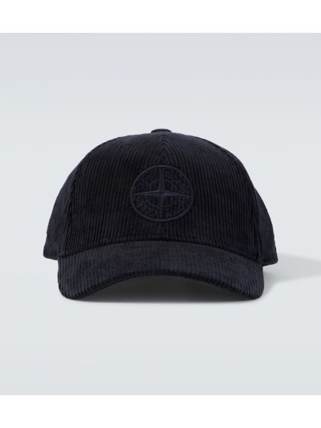 Fløjlsbukser cap Stone Island blå