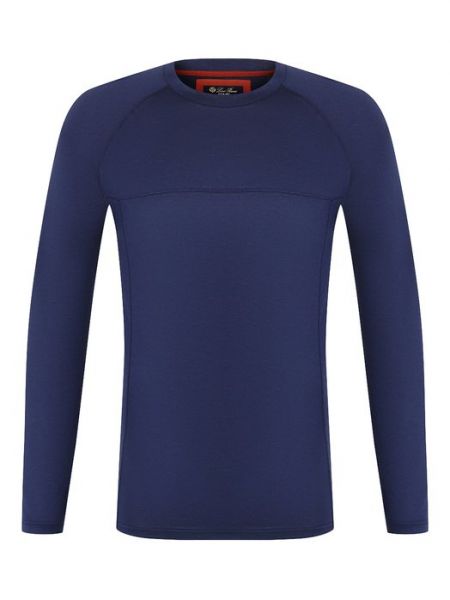 Шелковый свитер Loro Piana синий