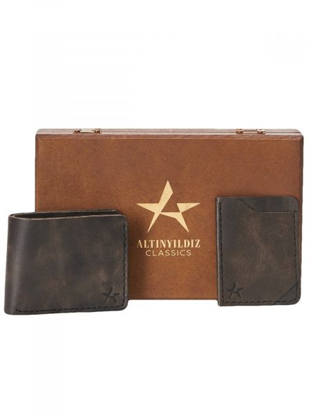 Kožená peněženka Altinyildiz Classics černá