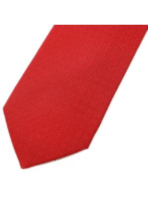 Krawat Hermès Vintage czerwony
