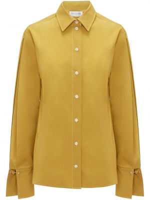 Плисирана риза Victoria Beckham жълто
