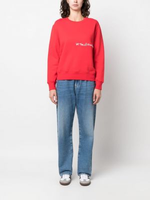 Sweatshirt aus baumwoll mit print Autry rot
