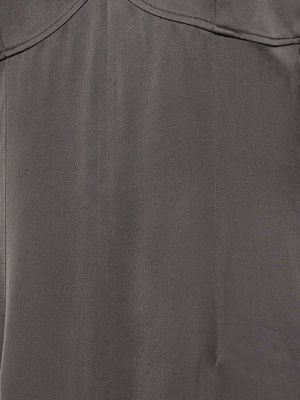 Sukienka midi z wiskozy z krepy Toteme szara