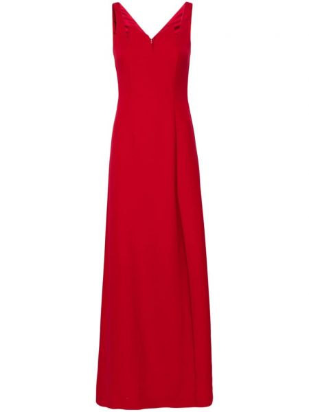 Ίσιο φόρεμα με λαιμόκοψη v V:pm Atelier κόκκινο