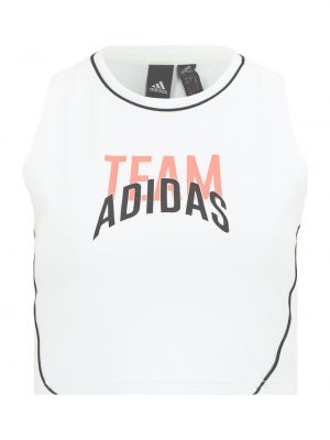 Белый спортивный топ Adidas