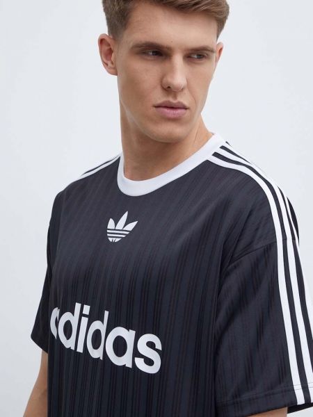 Tričko s potiskem Adidas Originals černé