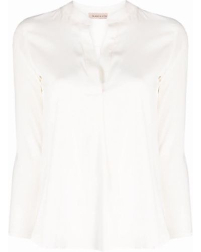 Blusa plisada Blanca Vita blanco