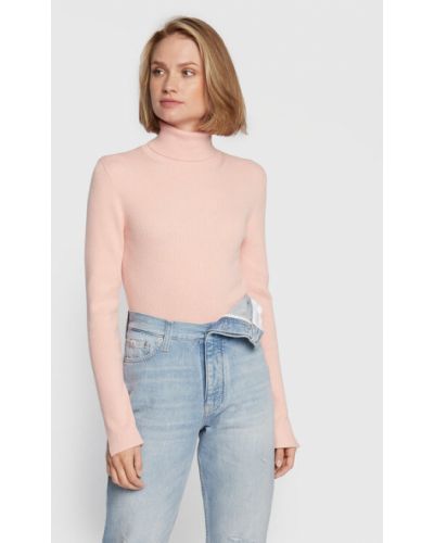 Slim fit garbó Calvin Klein Jeans rózsaszín