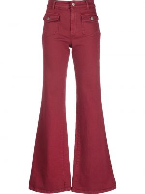 Relaxed fit flare jeans P.a.r.o.s.h. röd