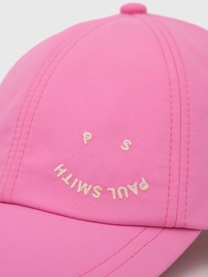 Розовая кепка с аппликацией Paul Smith