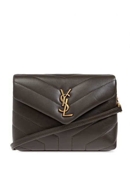 Quiltet taske Saint Laurent brun