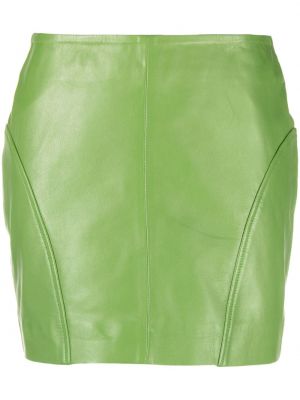 Kožená sukňa Remain zelená