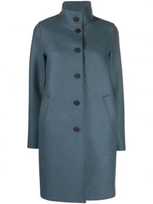 Vlnený kabát Harris Wharf London modrá
