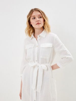 Платье-рубашка Agenda белое