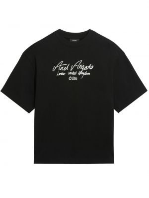 Koszulka bawełniana z nadrukiem Axel Arigato czarna