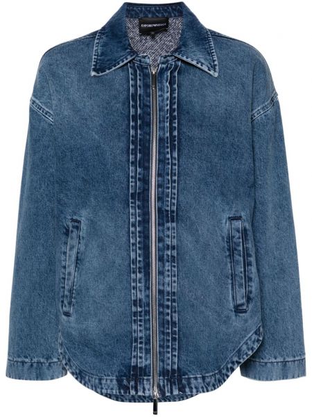 Denimjakke Emporio Armani blå