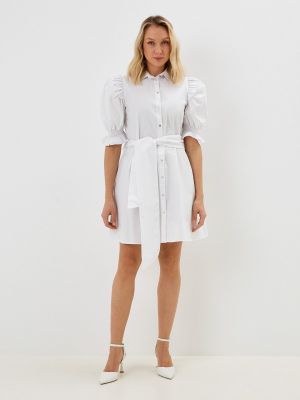 Платье-рубашка Fracomina белое