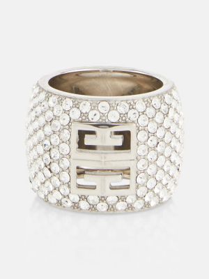 Prsten s kristalima Givenchy srebrena