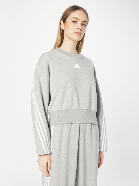Пуловер на райета с качулка Adidas Sportswear