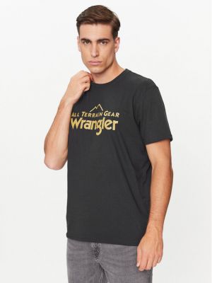 Priliehavé tričko Wrangler čierna