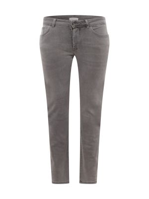Bavlnené džínsy s vysokým pásom na zips Tom Tailor Women + - sivá