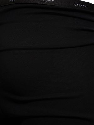 Legíny jersey Yohji Yamamoto černé