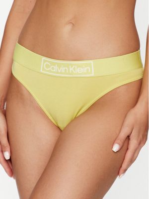 Chiloți tanga Calvin Klein Underwear galben