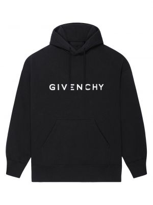 Флисовое худи слим Givenchy черное