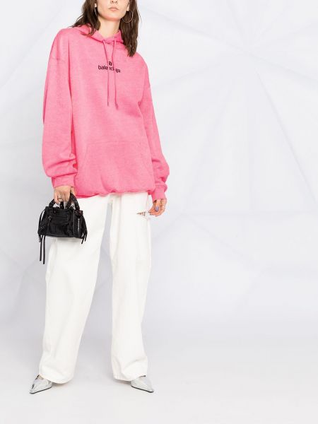 Sudadera con capucha Balenciaga rosa