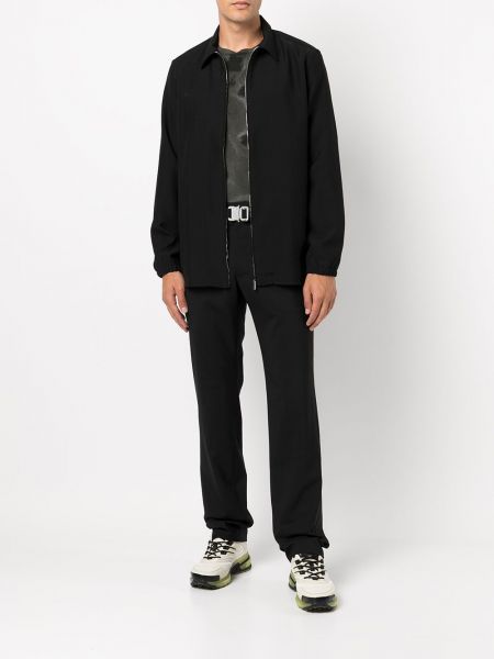 Vlněná košile na zip Givenchy černá