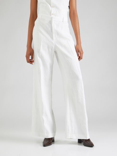 Широки панталони тип „марлен“ Polo Ralph Lauren бяло