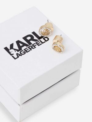 Náušnice Karl Lagerfeld zlaté