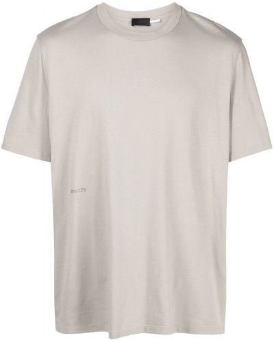 Camiseta con estampado Moncler gris