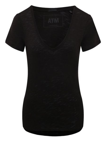 Черная хлопковая футболка Atm Anthony Thomas Melillo