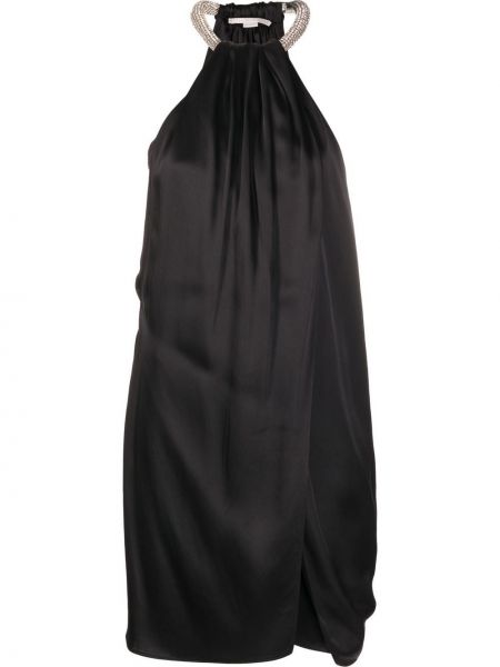 Mini obleka s kristali Stella Mccartney črna