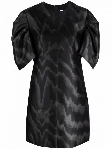 Mini vestido con estampado con estampado abstracto Msgm negro