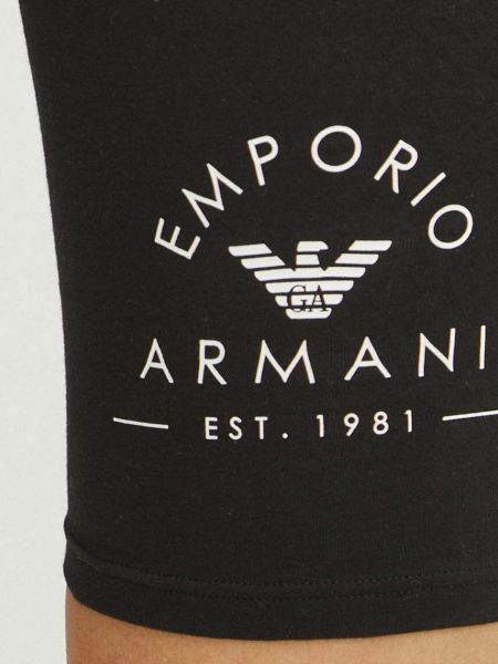 Magas derekú rövidnadrág Emporio Armani Underwear fekete