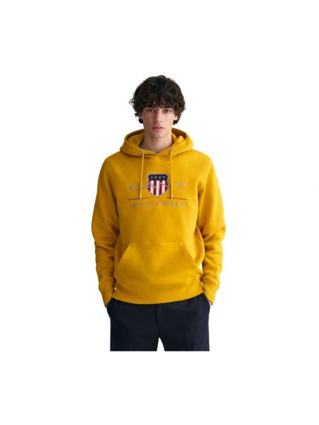 Retro hoodie Gant gelb