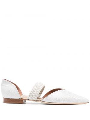 Leder ballerina Malone Souliers silber