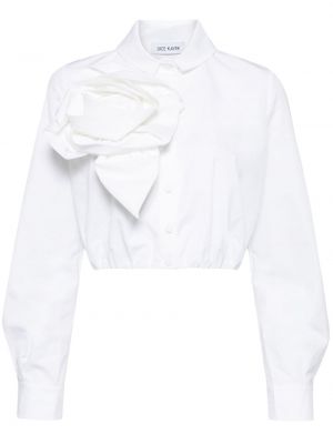Kvetinová bavlnená košeľa Dice Kayek biela