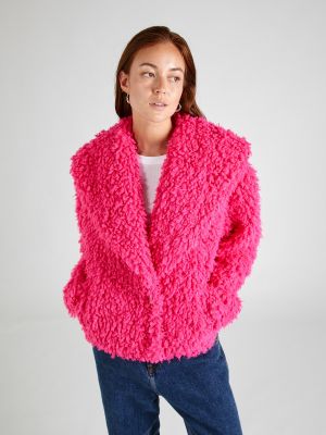 Μπουφάν με γούνα Just Cavalli ροζ